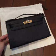 Hermes mini kelly black 22cm - 1