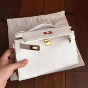 Hermes Mini kelly 2831 white 22cm - 2