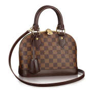 Louis Vuitton N41221 Alma BB Tote Bag Damier Ebene Canvas - 1