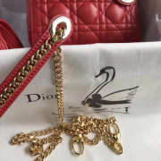 Lady dior red and gold buckle matel chain 17cm - 5