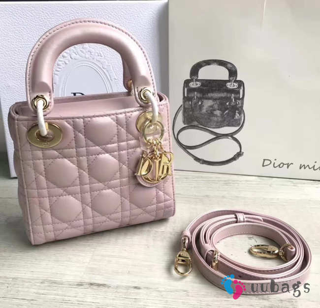 Lady dior pearl pink and gold buckle matel chain 17cm - 1