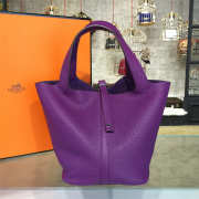 Hermes Picotin Lock 2668 purple 18cm - 1