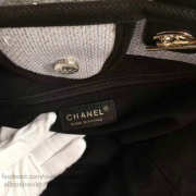 Chanel Grey Canvas Large Deauville Shopping Bag A68046 VS07815 - 5