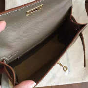 Hermes Mini kelly 2832 dark grey 22cm - 3