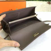 Hermès Kelly Clutch 2863 brown gold buckle 20cm - 6