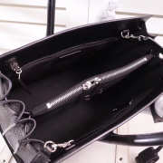 YSL LARGE SAC DE JOUR CARRY ALL BAG IN BLACK CROCODILE EMBOSSED LEATHER - 5