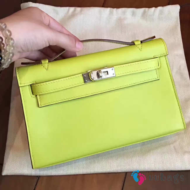 Hermes Mini kelly 2829 yellow 22cm - 1