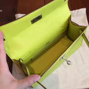 Hermes Mini kelly 2829 yellow 22cm - 5