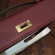 Hermès Kelly cut 2848 reddish brown 31cm - 3