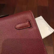 Hermès Kelly cut 2848 reddish brown 31cm - 6