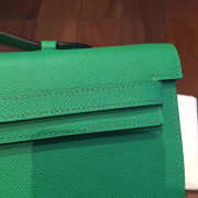 Hermès Kelly cut 2845 green 31cm - 3