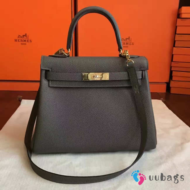 Hermes Kelly 2871 dark green 28cm - 1