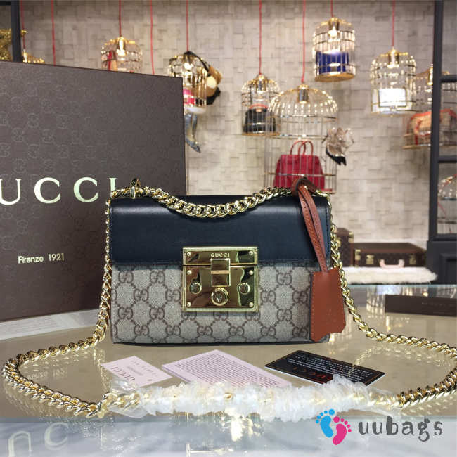 GUCCI Padlock Monogram Chain Bag 20cm (4 colors) - 1