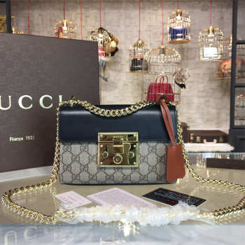 GUCCI Padlock Monogram Chain Bag 20cm (4 colors)