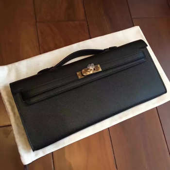 Hermès Kelly cut 2838 black 31cm