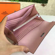 Hermès Kelly Clutch 2846 pink silver buckle 20cm - 6