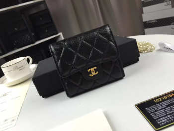 Chanel handbag purse Clutch caviar gold buckle 10218184