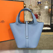 Hermes Picotin Lock 2687 light blue 18cm - 1