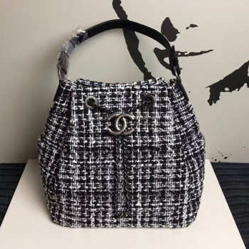 Chanel Tweed Bucket Bag A13042 VS05802