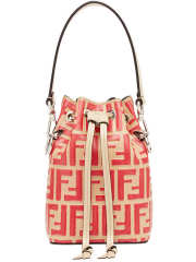 Fendi FF Mon Tresor Mini Bucket Bag In Beige Calfskin - 3