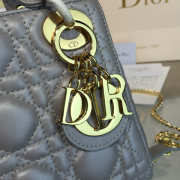 Lady dior pearl blue gold buckle matel chain 17cm - 2