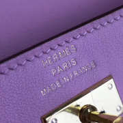 Hermès Kelly Clutch 2839 pink gold buckle 20cm - 5