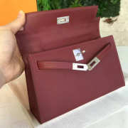 Hermès mini Kelly 2683 wine red 22cm - 2