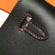 Hermès Kelly cut black 31cm  - 4