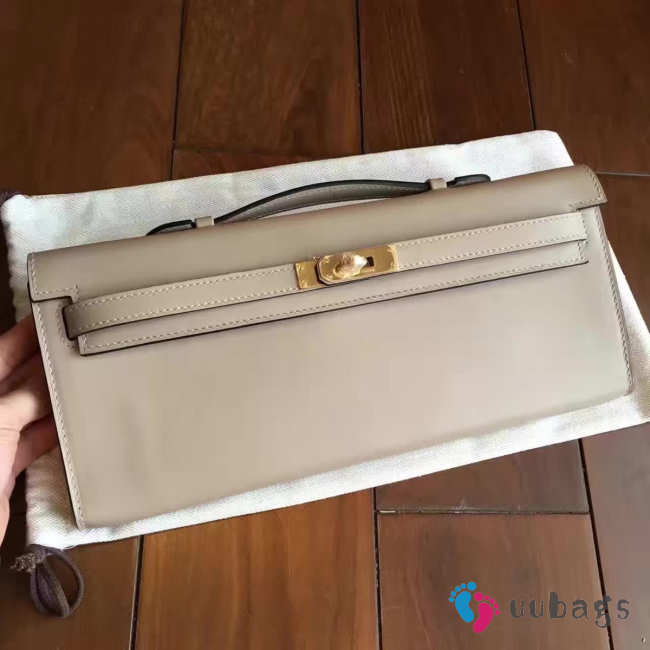 Hermès Kelly cut 2843 grey 31cm - 1