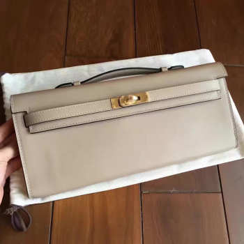 Hermès Kelly cut 2843 grey 31cm