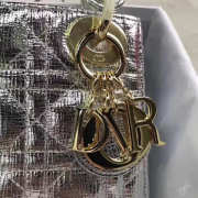 Lady dior shiny silver and gold buckle matel chain 17cm - 4