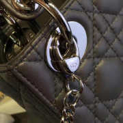 Lady dior grey and silver matel chain 17cm - 5