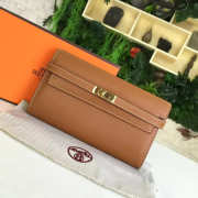 Hermès Kelly Clutch 2857 brown 20cm  - 1