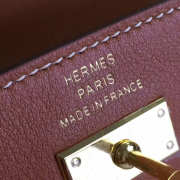 Hermès Kelly Clutch 2857 brown 20cm  - 4