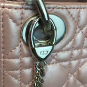 Lady dior pearl nude and silver buckle matel chain 17cm - 3