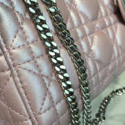 Lady dior pearl nude and silver buckle matel chain 17cm - 4