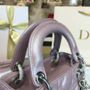 Lady dior pearl nude and silver buckle matel chain 17cm - 5