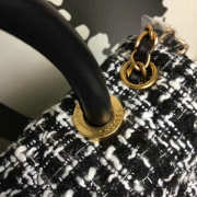 Designer Chanel Tweed Top Handle Bag A13042 VS00035 - 2