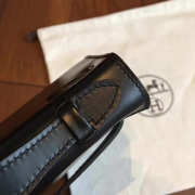 Hermes mini kelly 2834 black 22cm - 5