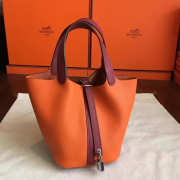 Hermes Picotin Lock 2824 orange 18cm - 1