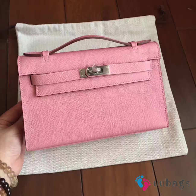 Hermes Mini kelly 2825 pink 22cm - 1