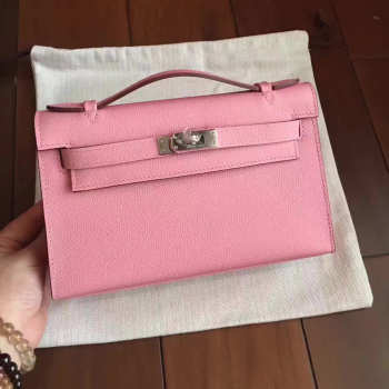 Hermes Mini kelly 2825 pink 22cm