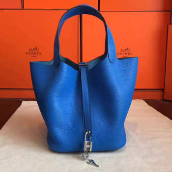 Hermes Picotin Lock 2814 blue 22cm