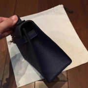 Hermes mini kelly 2833 dark blue 22cm - 3