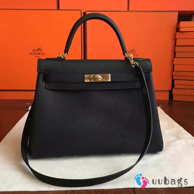 Hermes Kelly 2868 black 32cm - 1