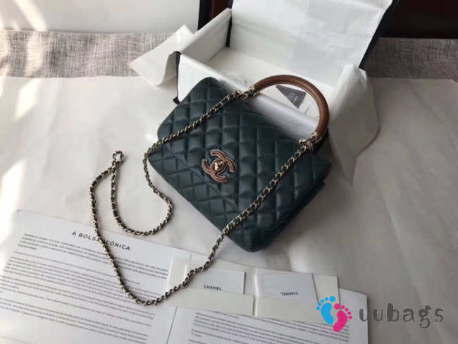 Chanel Flap Bag Dark green - 1