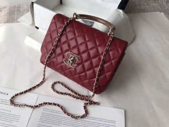 Chanel Flap Bag Wine red