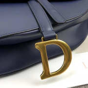 Dior Saddle Bag Original Leather blue M0446 - 6