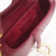 Dior Saddle Bag Original Leather rose red M0446 - 5