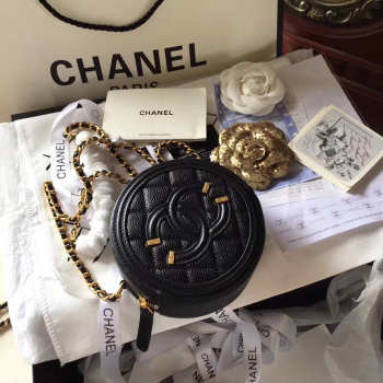 Chanel round cake Black A1 15cm